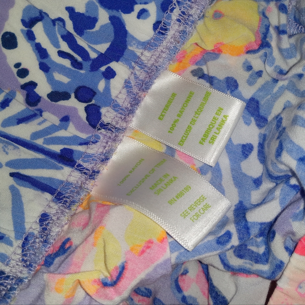 Lily Pulitzer Summer Floral Flared Pants Size S - Picture 5 of 6